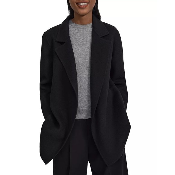 THEORY Clairene Double Face Jacket in Black - NWT - Size Small - Picture 1 of 6